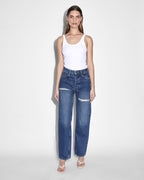WOMENS BROOKLYN JEAN STELLA SLASHED DENIM JEANS