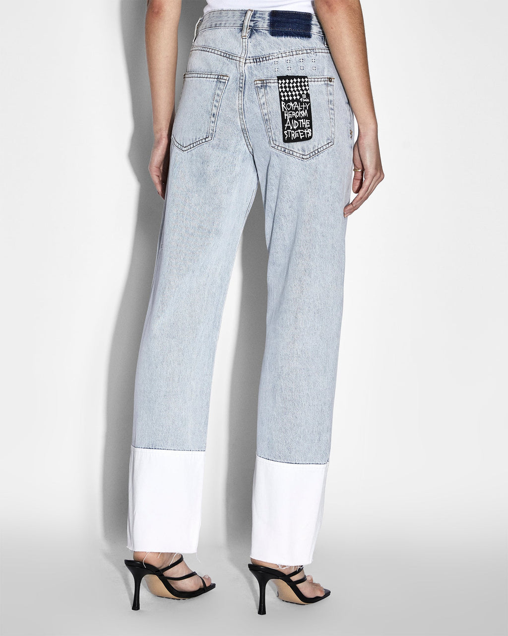 Womens Brooklyn Jean Muse Cuffed Straight Denim Jeans - Denim