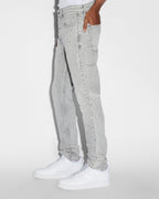 Mens Chitch Jupiter Grey Slim Denim Jeans - Grey