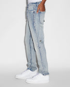 Mens Chitch Punk Metalik Slim Denim Jeans - Denim