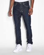 Mens Chitch Rinsed Slim Denim Jeans - Denim
