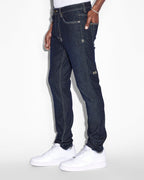 Mens Chitch Rinsed Slim Denim Jeans - Denim