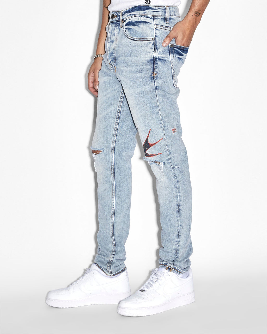 Mens Chitch Ecology Slim Denim Jeans - Denim