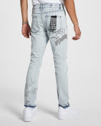 MENS CHITCH FLYER TRASHED DENIM JEANS