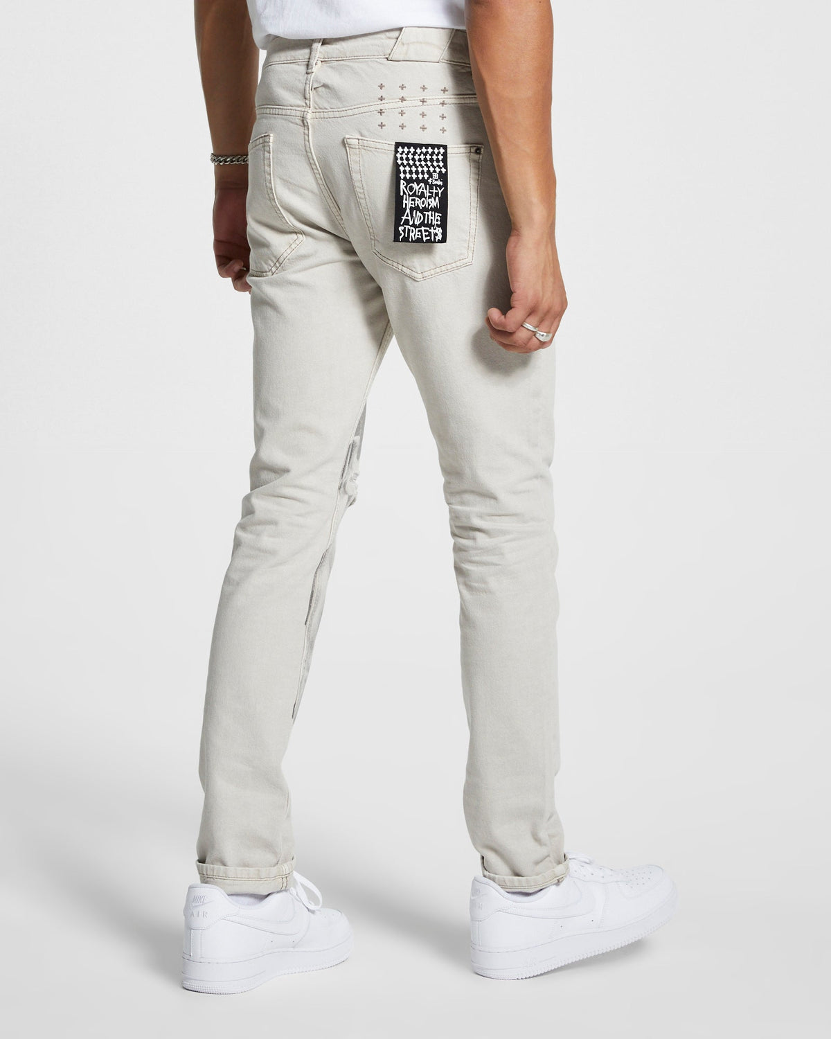 Mens Chitch High Lovers Antike Slim Denim Jeans - Tan