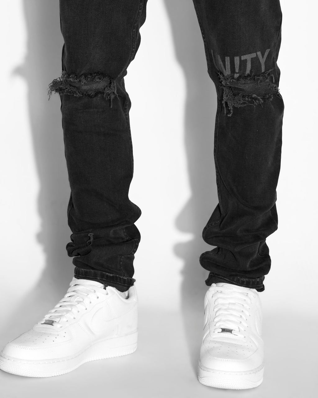 Mens Chitch Krow Unity Slim Denim Jeans - Black