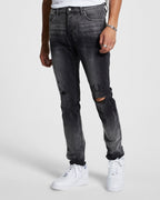 Mens Chitch Smoke Out Rose Slim Denim Jeans - Black