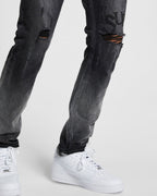 Mens Chitch Smoke Out Rose Slim Denim Jeans - Black