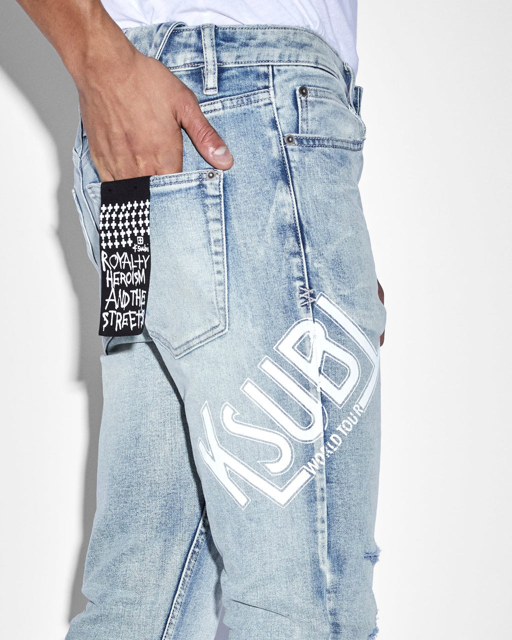 Mens Chitch Ticket Slim Denim Jeans - Denim