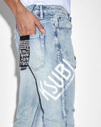 Mens Chitch Ticket Slim Denim Jeans - Denim