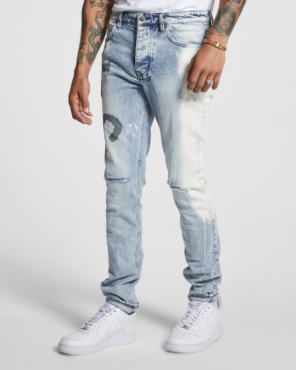 Mens Chitch Oktane Ksubi Slim Denim Jeans - Denim