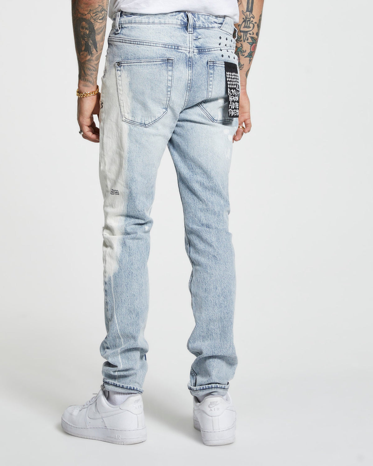 Mens Chitch Oktane Ksubi Slim Denim Jeans - Denim
