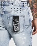 Mens Chitch Oktane Ksubi Slim Denim Jeans - Denim