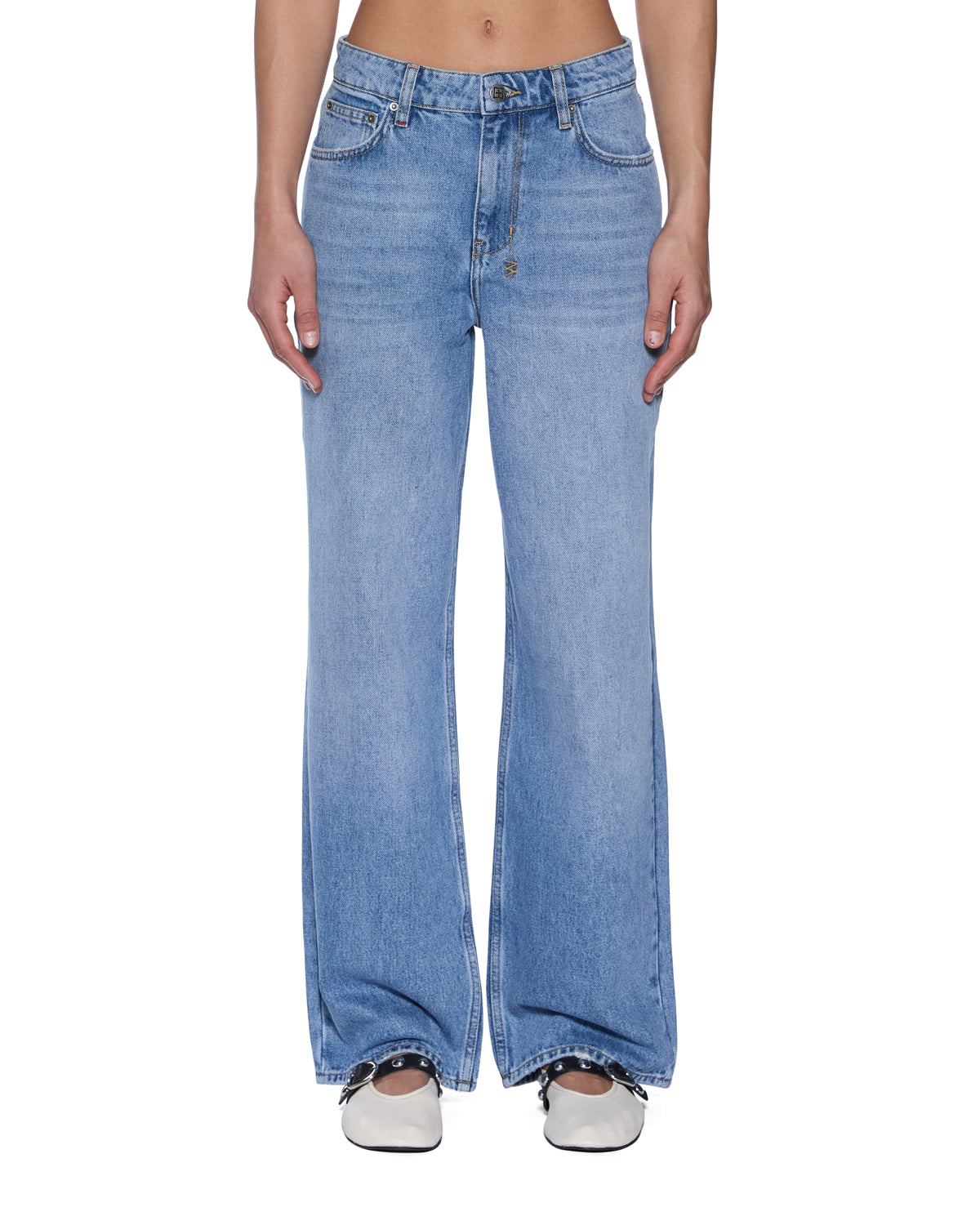 WOMENS  EMPIRE JEAN HORIZON STRAIGHT DENIM JEANS