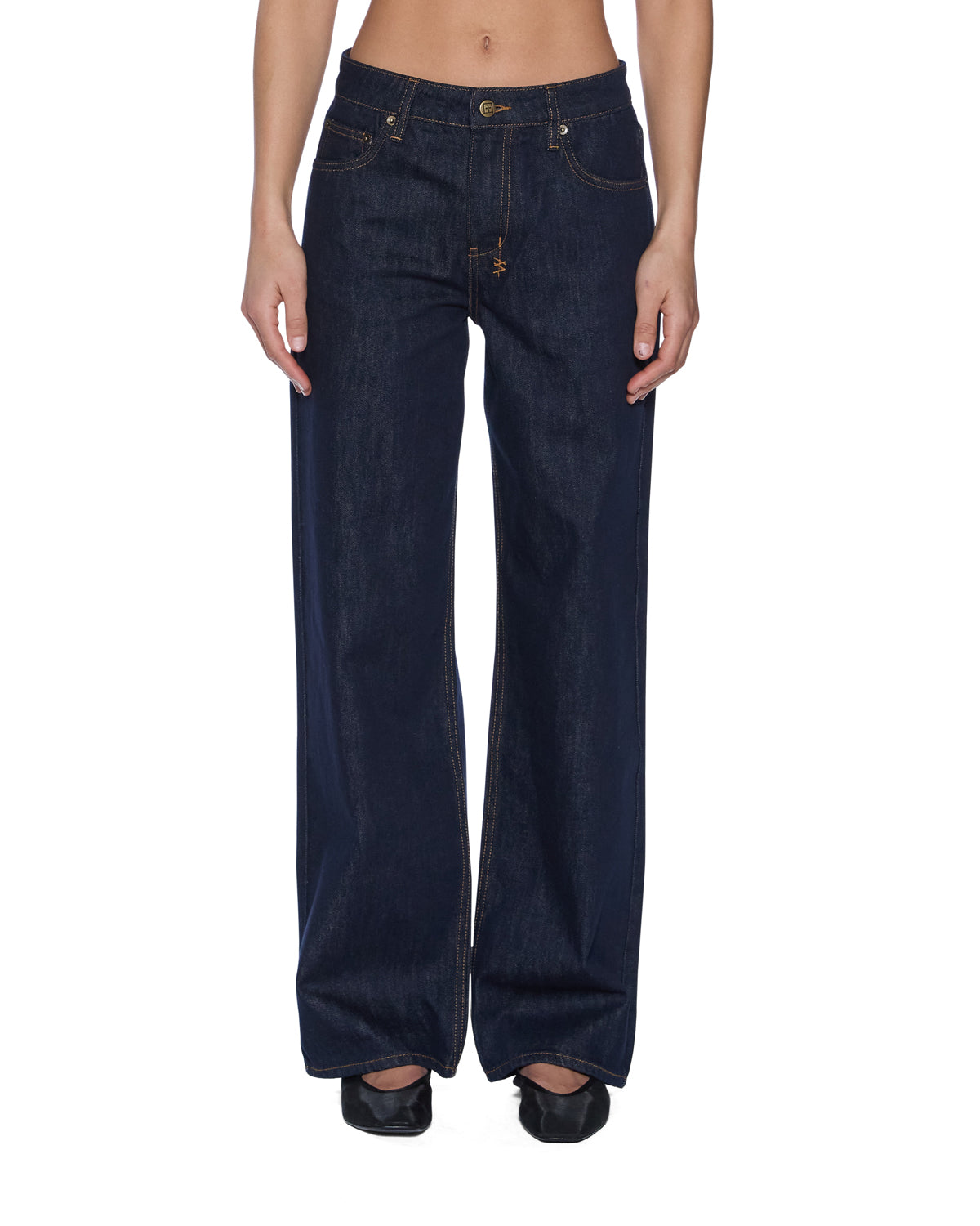 WOMENS  EMPIRE JEAN ORIGINAL STRAIGHT DENIM JEANS