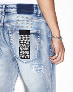 Mens Hazlow Rekovery Straight Denim Jeans - Denim