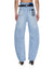 WOMENS  HI BARREL JEAN CUTOFF VAPOUR BARREL LEG DENIM JEANS