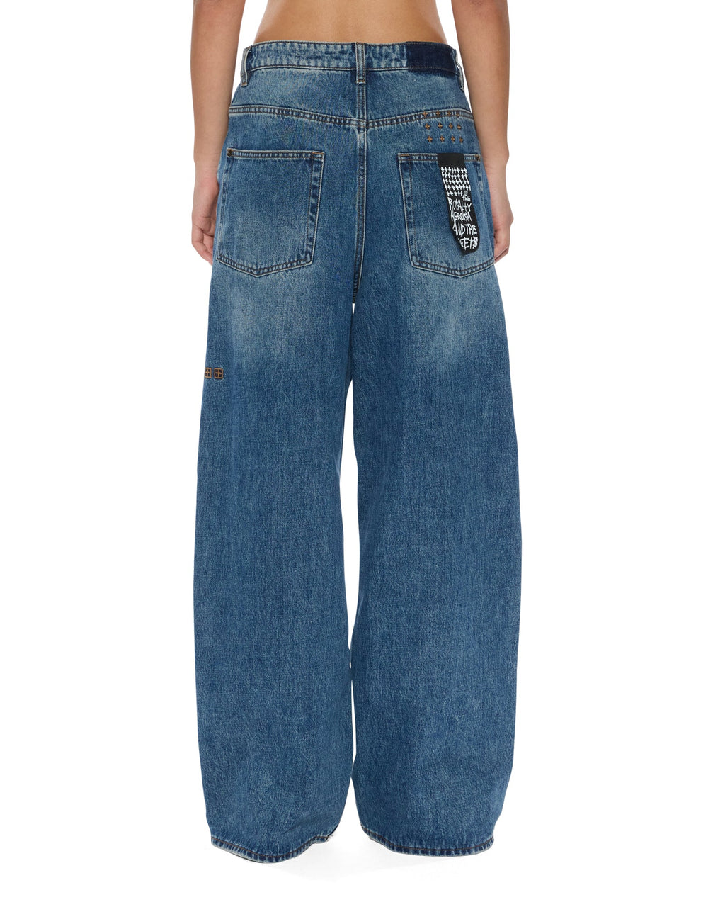 WOMENS KSUPER AGED DENIM JEANS