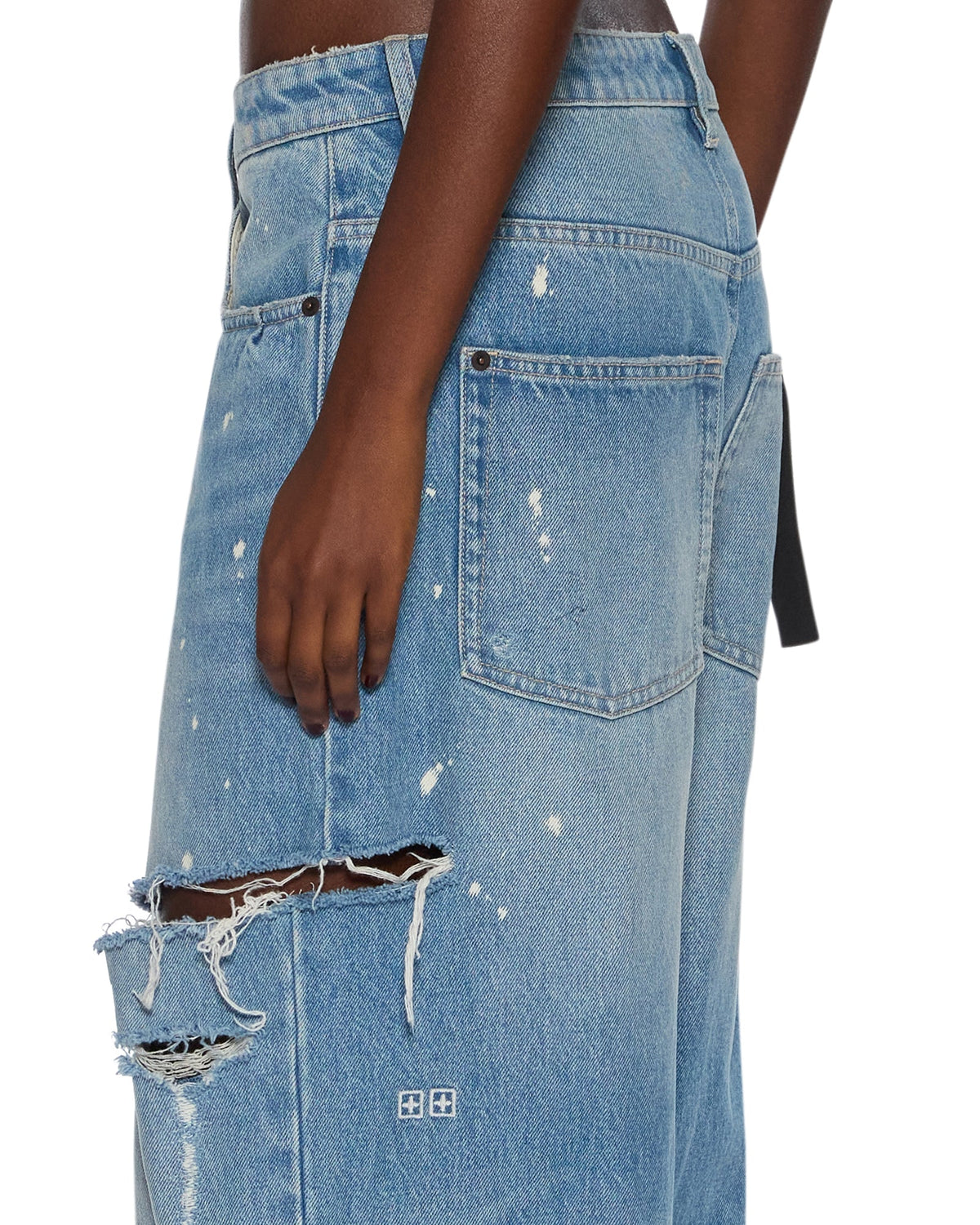 WOMENS KSUPER SURGE TRASHED DENIM JEANS