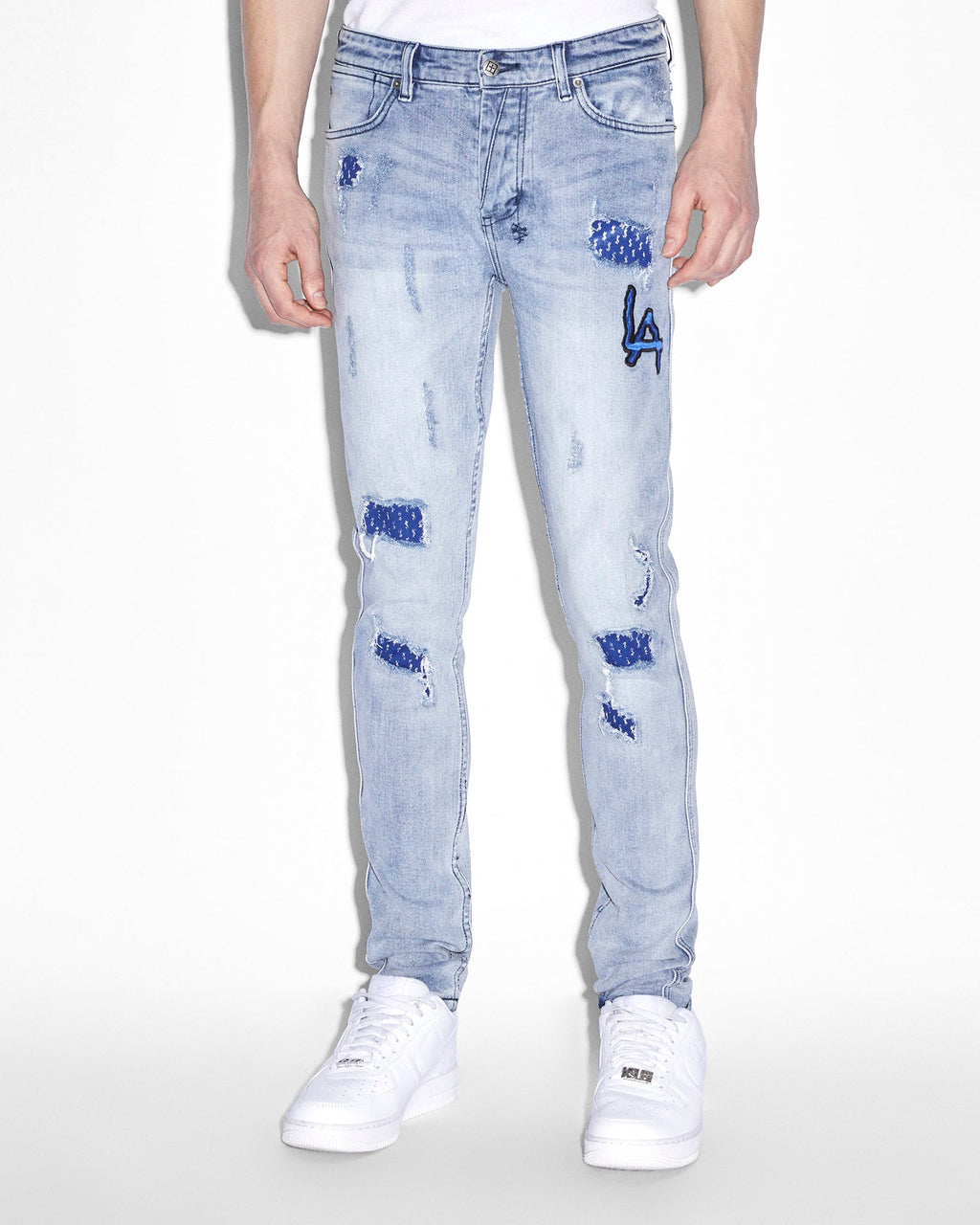 Mens Van Winkle La Trashed Dreams Skinny Denim Jeans - Denim