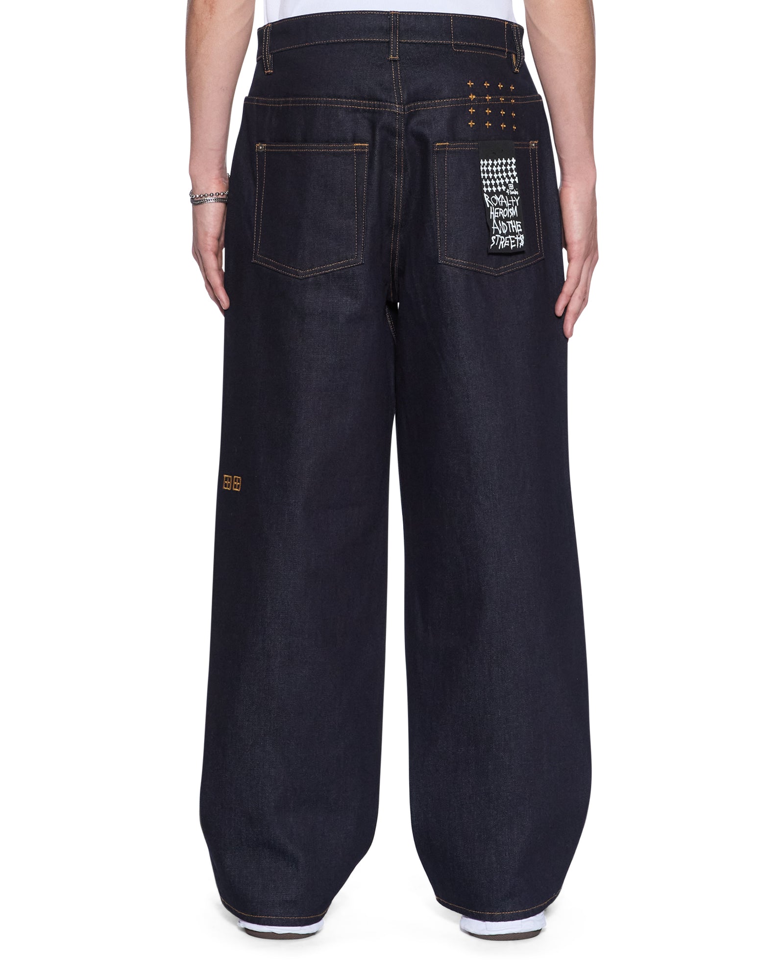 MENS  MAXX RAW BLUE BAGGY DENIM JEANS