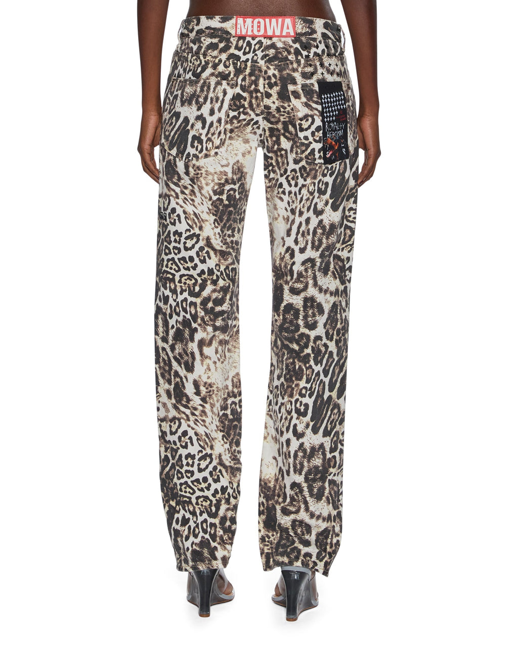MENS MOWALOLA ANTI K CHEETAH DENIM JEANS