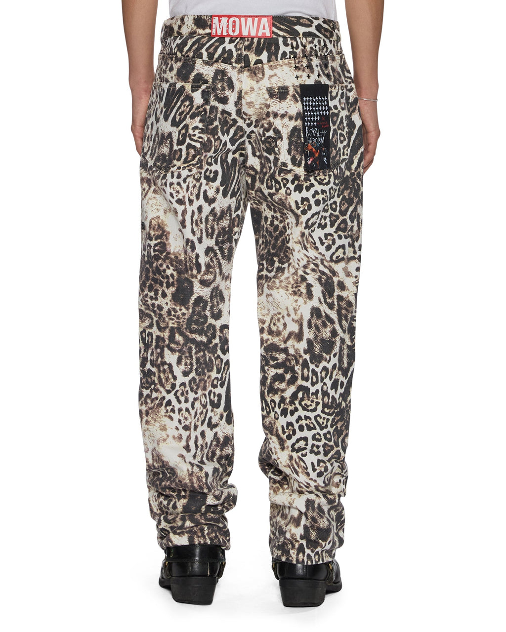 MENS MOWALOLA ANTI K CHEETAH DENIM JEANS
