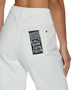 WOMENS PLAYBACK SPLITS ECRU DENIM JEANS