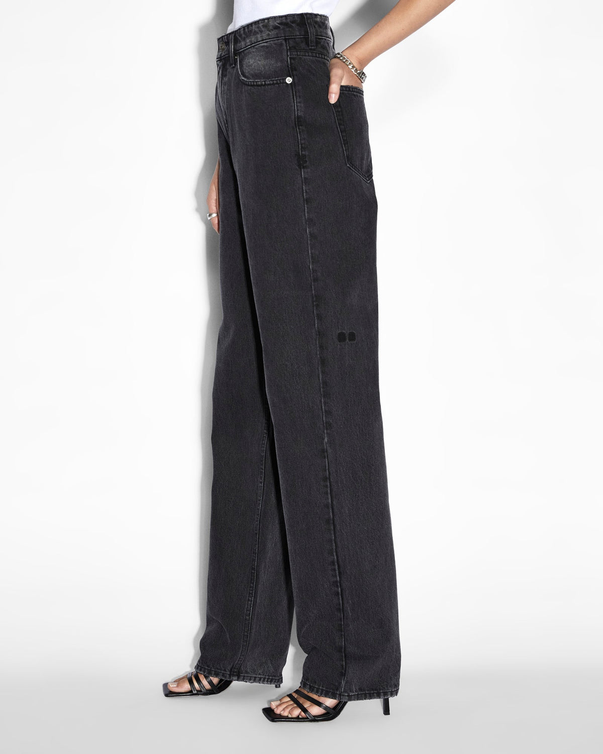 Womens Playback Onyx Straight Denim Jeans - Black