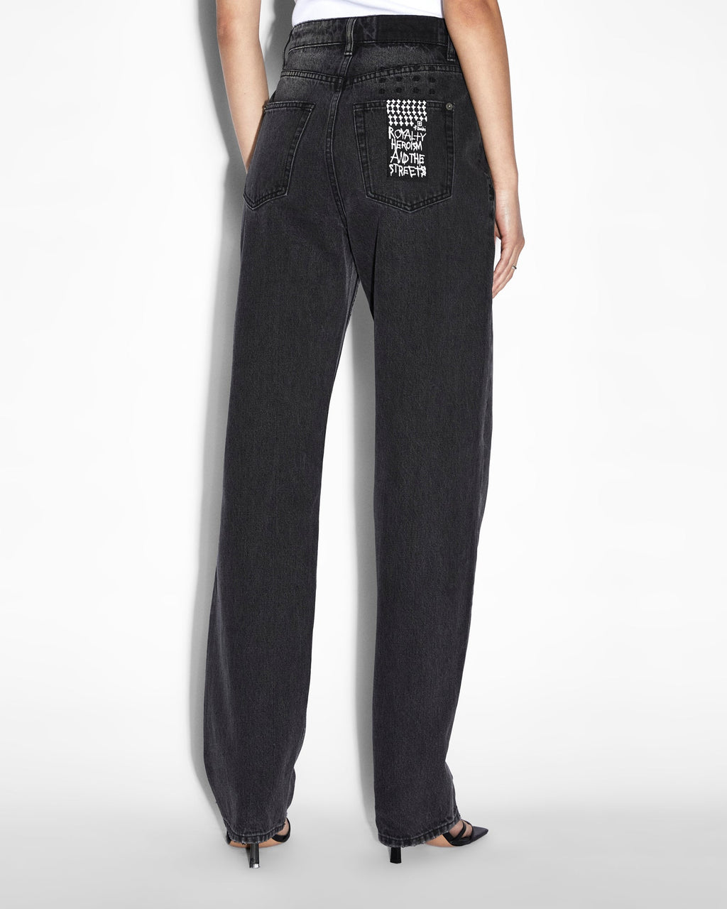 Womens Playback Onyx Straight Denim Jeans - Black