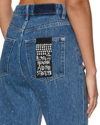 Womens Playback Token Krystal Straight Denim Jeans - Denim