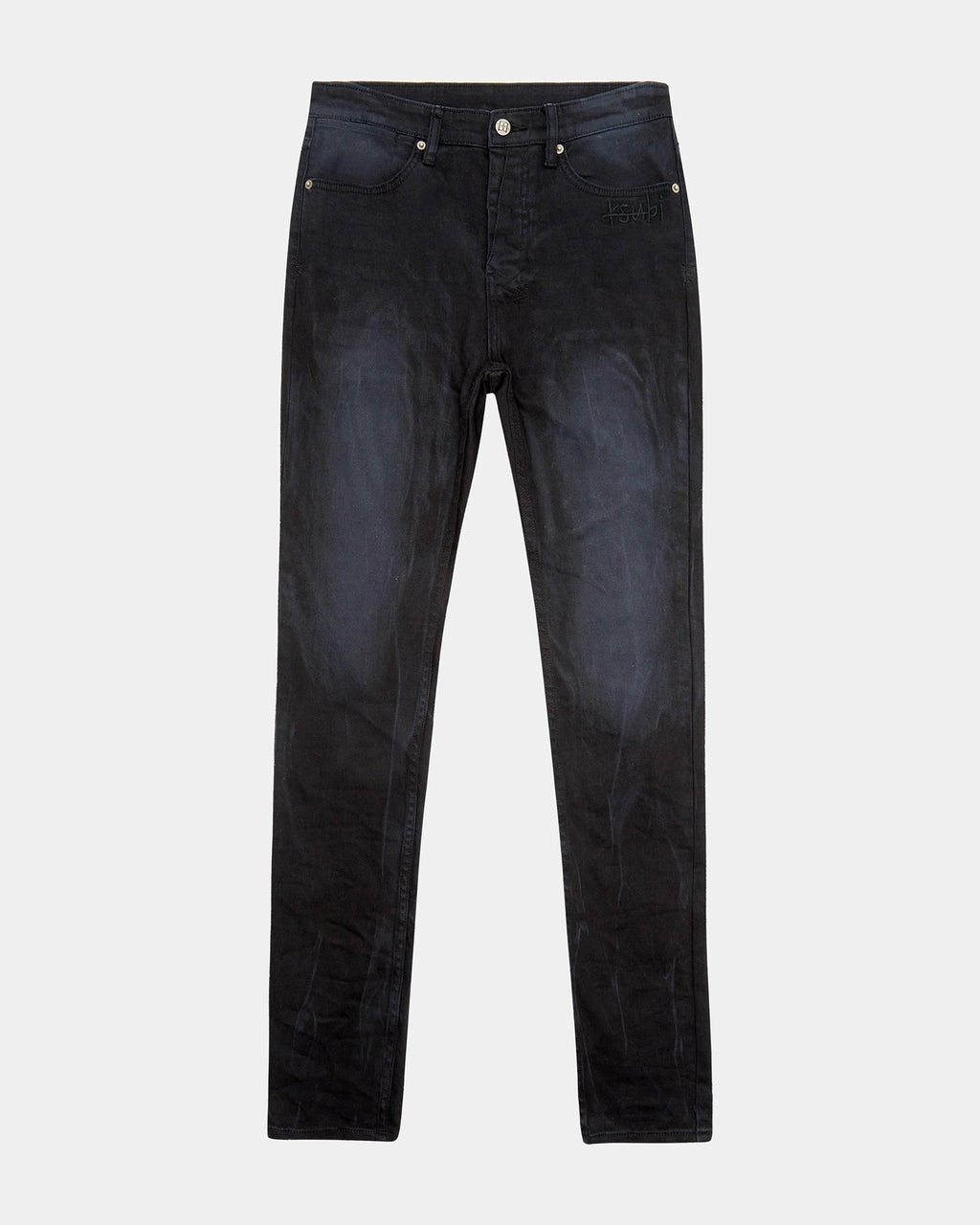 Mens Van Winkle Ghosted 1999 Skinny Denim Jeans - Black