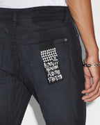 Mens Van Winkle Ghosted 1999 Skinny Denim Jeans - Black