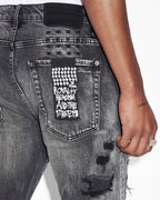 MENS VAN WINKLE TEKTONIK BLACK DENIM JEANS