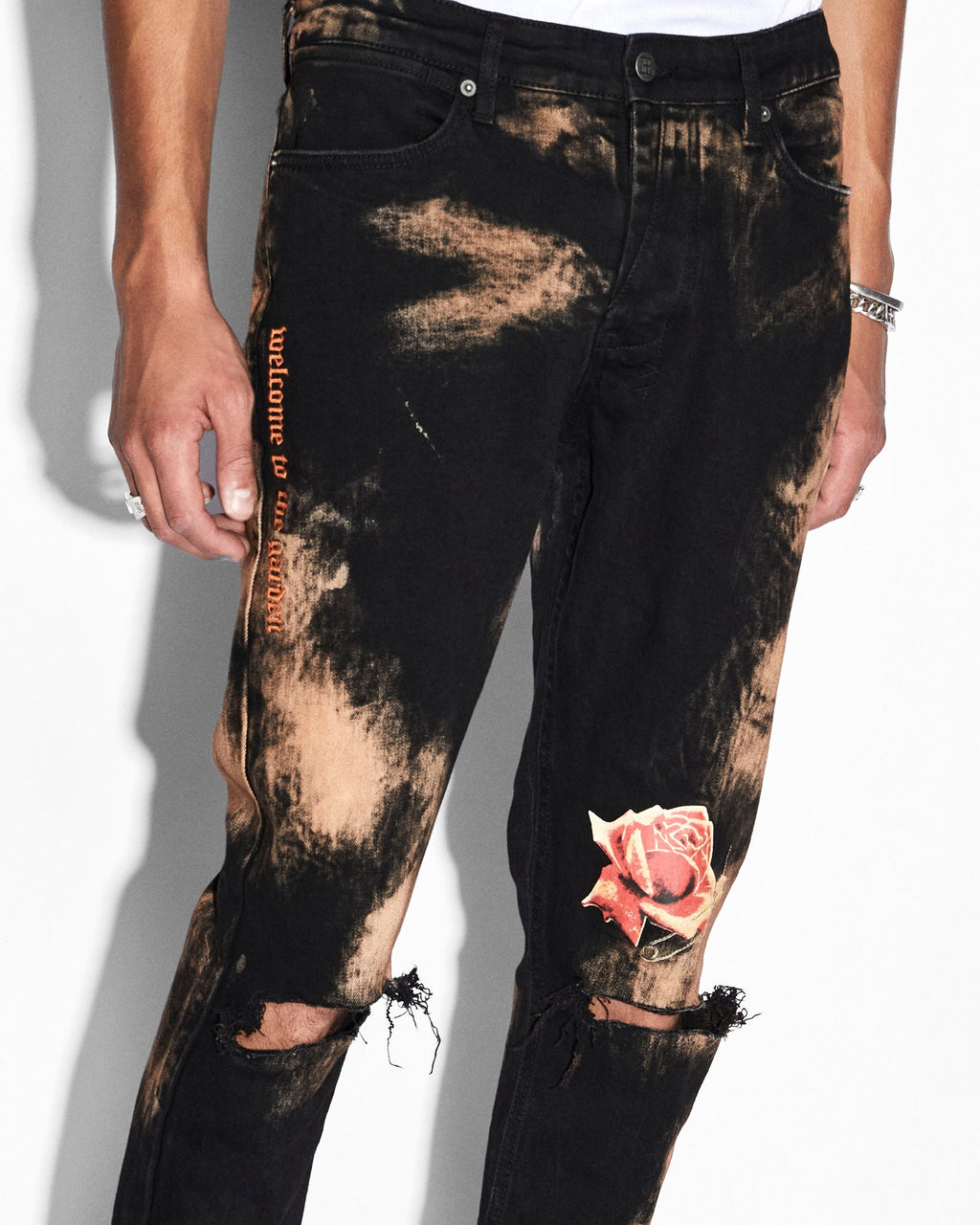 MENS VAN WINKLE HELLFIRE DENIM JEANS