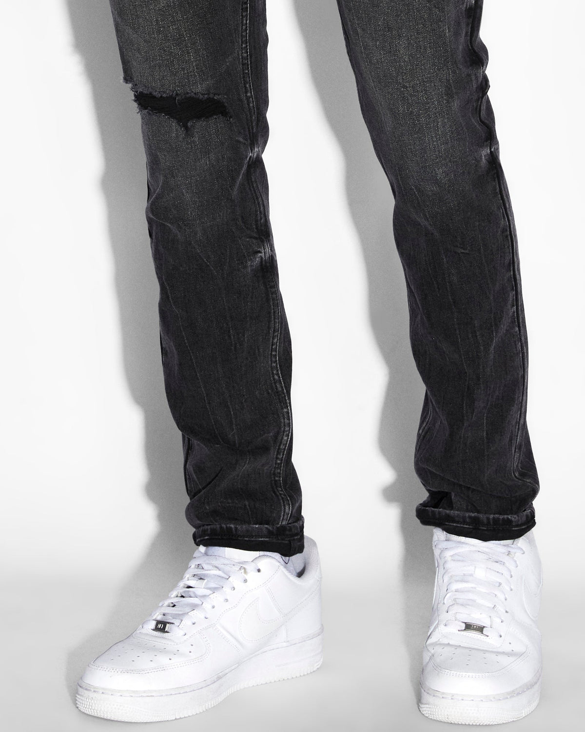 Mens Chitch Disrupt Slim Denim Jeans - Black
