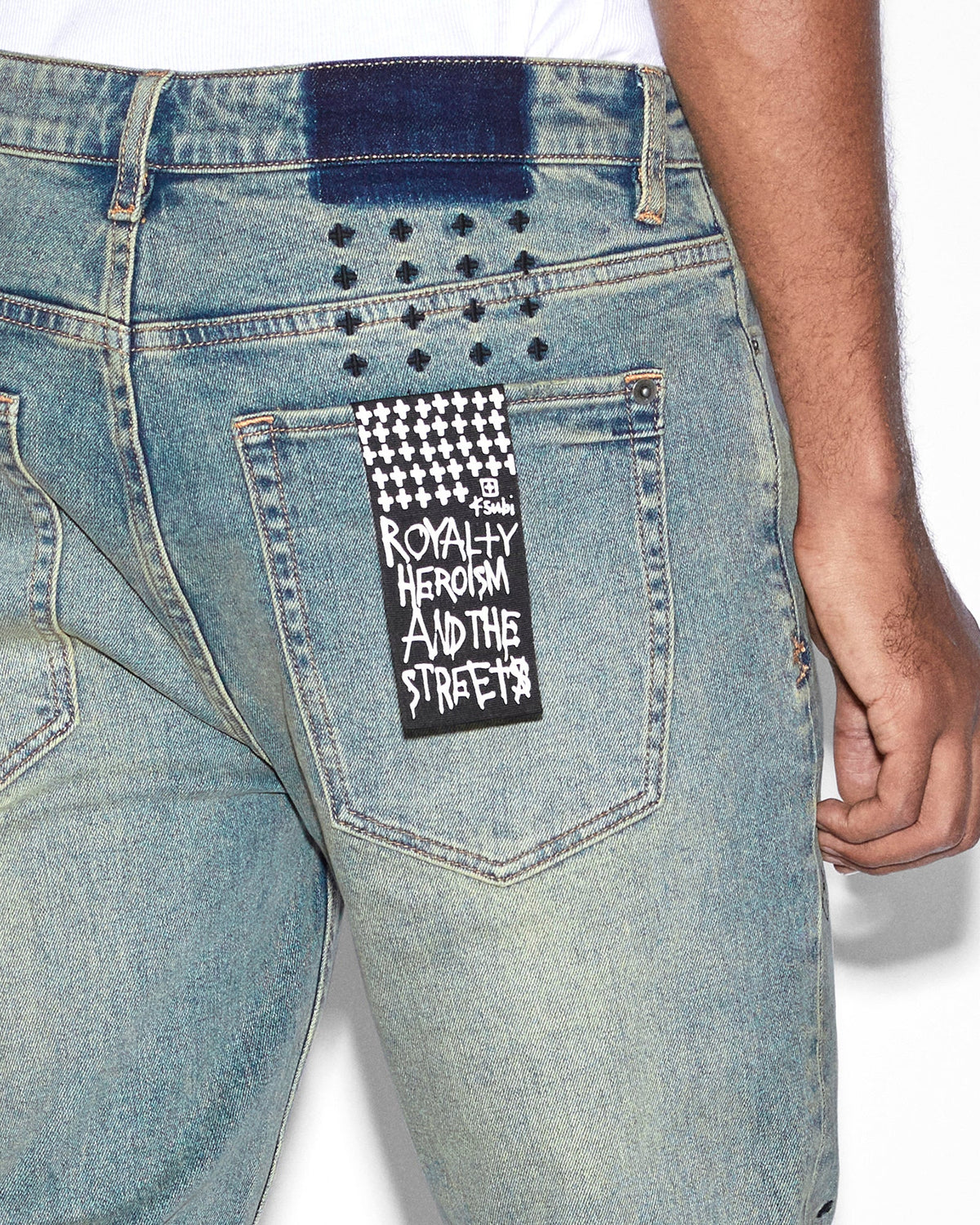 Mens Van Winkle Throw Bak Trash Skinny Denim Jeans - Denim