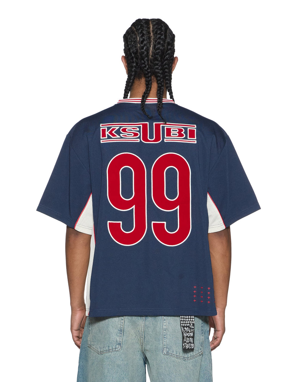 MENS OFFSIDE SS JERSEY NAVY FASHION TOPS