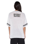WOMENS DERBY BOYFRIEND SS JERSEY CAMO SHELL TEES