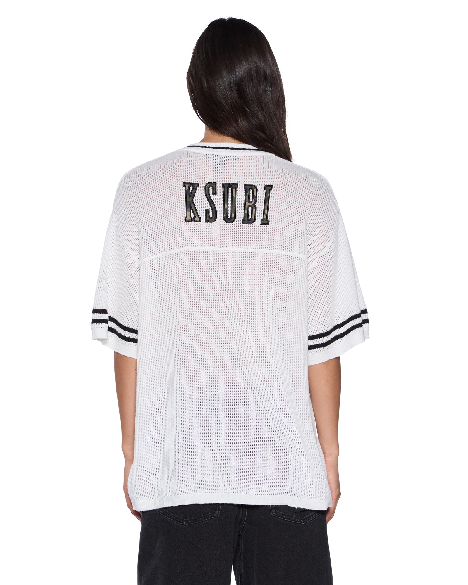 WOMENS  DERBY BOYFRIEND SS JERSEY CAMO SHELL RELAXED TEES