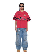 Mens Operator Pant 70's Blue Relaxed Denim Jeans - Denim