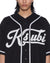 MENS  OUTFIELD SS JERSEY BLACK OVERSIZED FASHION TOPS