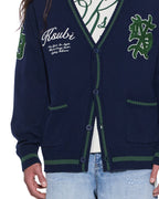 MENS PLAYOFF CARDIGAN MIDNIGHT KNITWEAR