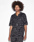 MENS HEROISM KNIT RESORT SS SHIRT BLACK SHIRTS