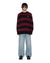 MENS  RUGGED MOHAIR KNIT CREWNECK OX BOXY KNITWEAR