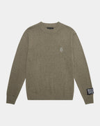 Mens Vintage Dollar Knit Crew Surplus Regular Knitwear - Green