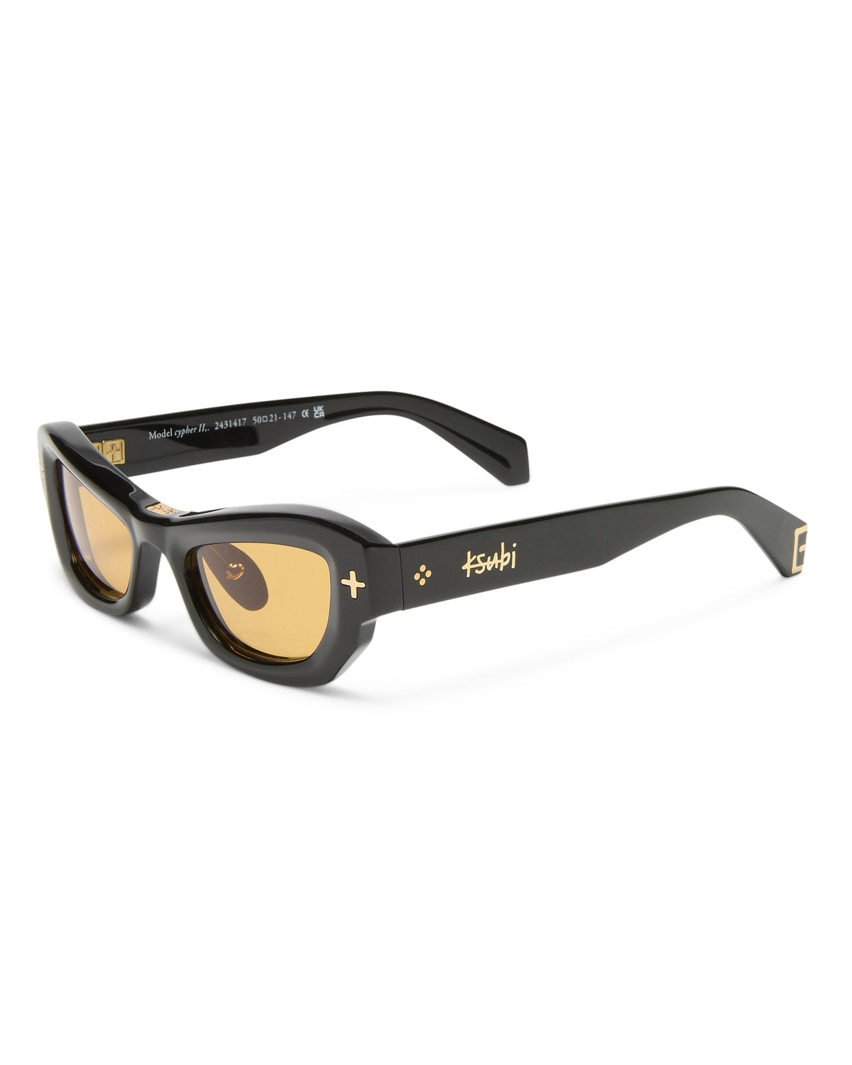 CYPHER SUNGLASSES BLACK GOLD EYEWEAR