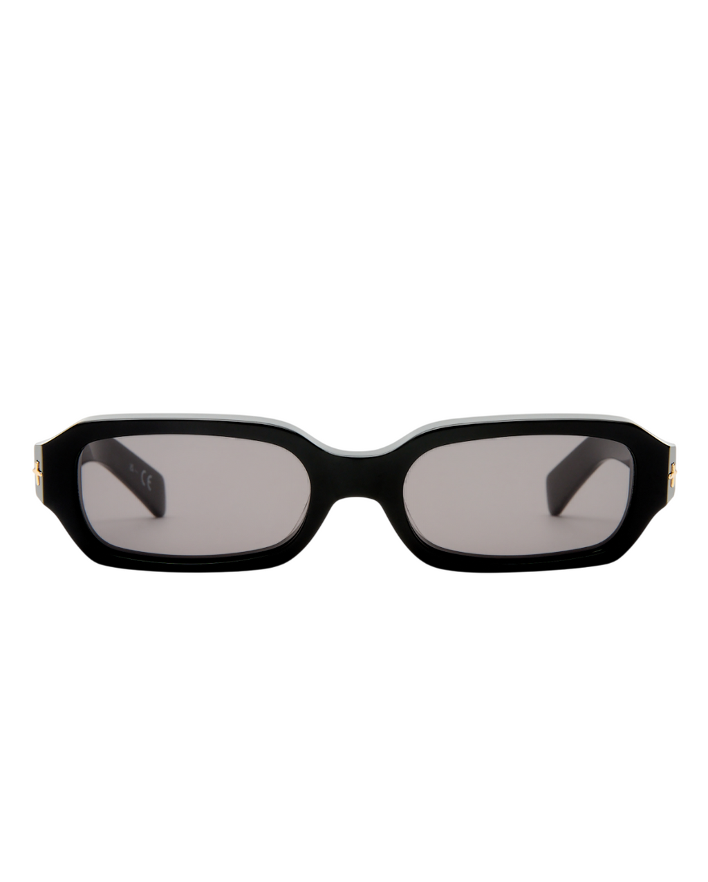 THE SEVEN SEVENS SUNGLASSES BLACK GOLD EYEWEAR