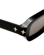 THE SEVEN SEVENS SUNGLASSES BLACK GOLD EYEWEAR