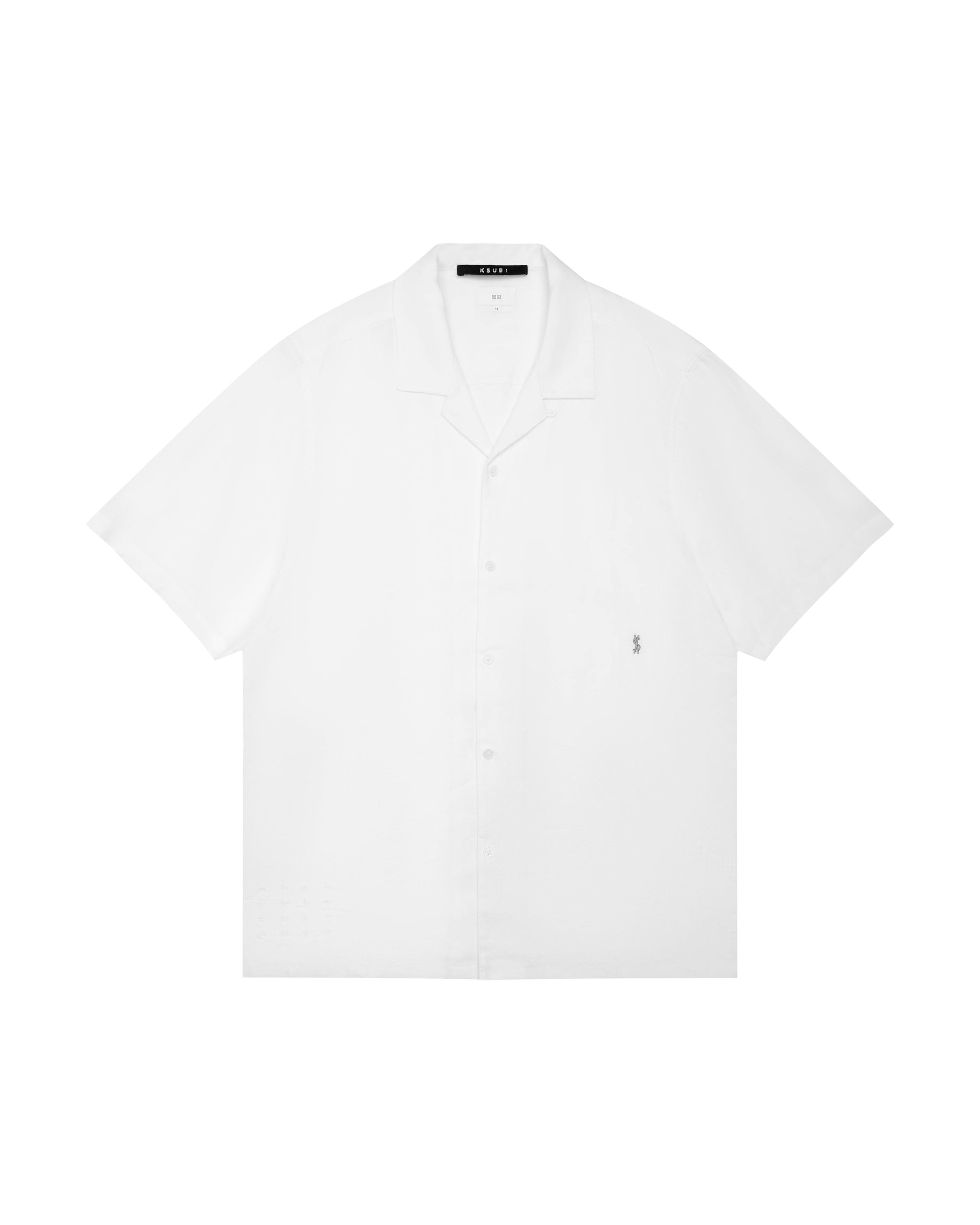 MENS  COSTA RESORT SS SHIRT WHITE REGULAR SHIRTS